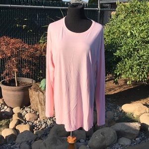 Pink long sleeve T shirt